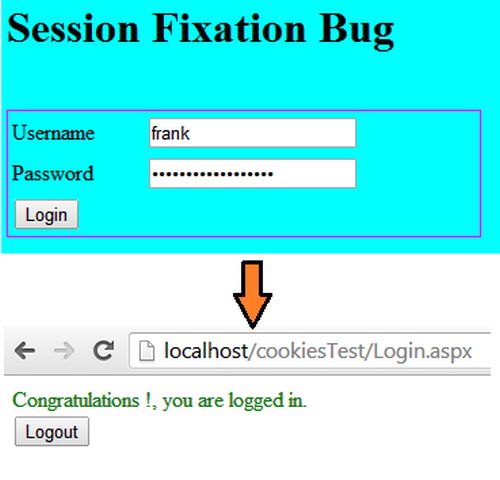 Session Fixation bug